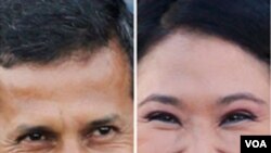 Las últimas encuestas presentan un empate técnico entre el izquierdista Ollanta Humala y la derechista Keiko Fujimori.