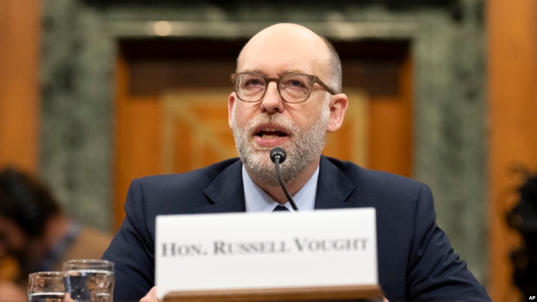 Russell Vought, izabranik predsjednika Donalda Trumpa za direktora Ureda za upravljanje i budžet, pred Odborom za budžet Senata tokom saslušanja na kojem se ispituje njegova nominacija, na Capitol Hillu u Washingtonu, 22. januara 2025.