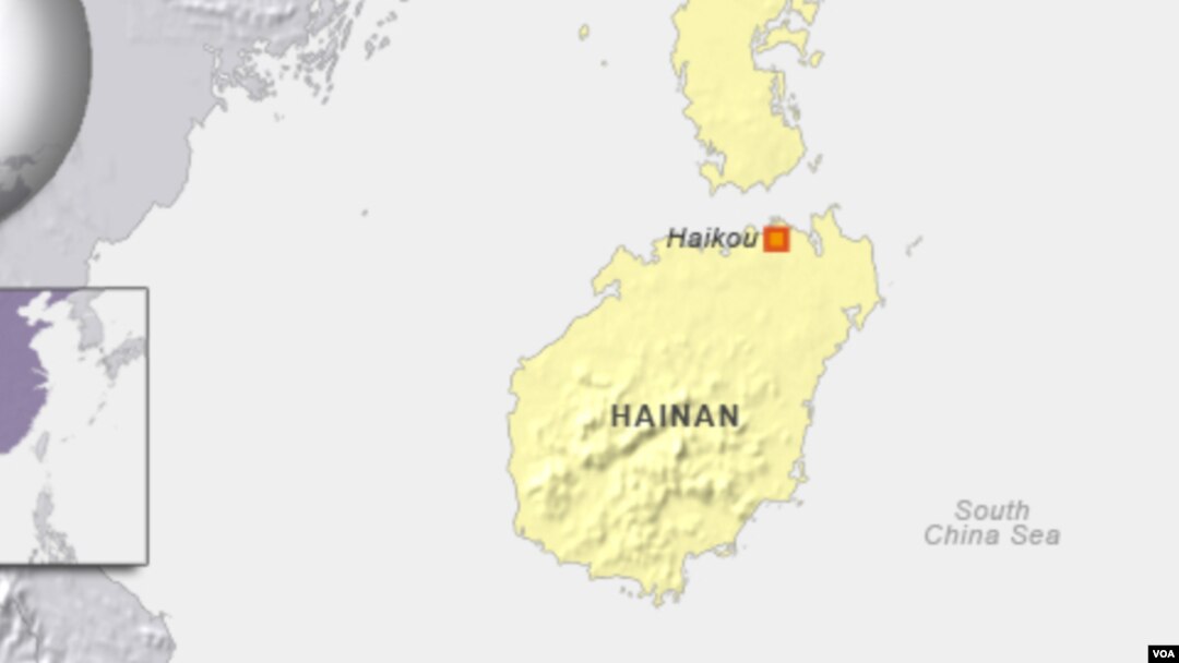 Bản đồ đảo Hải Nam.