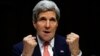 U.S. Secretary of State John Kerry makes fists while speaking about the crisis in Ukraine during a hearing held by the Subcommittee on State, Foreign Operations, and Related Programs to examine proposed budget estimates for fiscal year 2015.