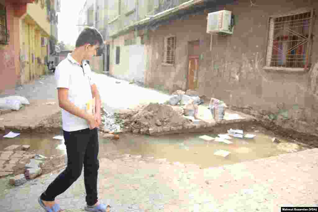 The town of Cizre in southteastern Turkey after weeklong curfew lifted