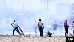 Manifestation à Dakar le 16 mai 2018.