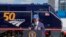 President Joe Biden speaks during an event to mark Amtrak's 50th anniversary at 30th Street Station in Philadelphia, April 30, 2021. 