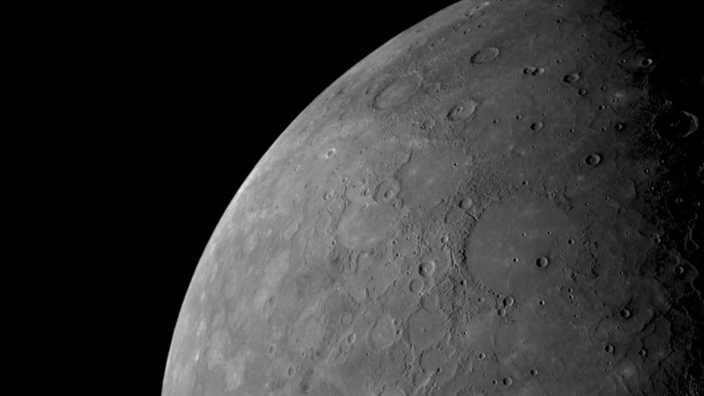 European and Japanese Spacecraft Examines Mercury’s Pole