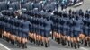 FILE - Sri Lankan military personnel march during the country's 66th Independence Day celebrations in the central town of Kegalle, about 40 kms from the capital Colombo.