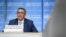 FILE - World Health Organization Director-General Tedros Adhanom Ghebreyesus speaks during a briefing at WHO headquaters in Geneva, Switzerland, March 2, 2020.