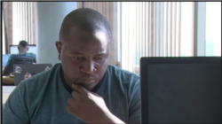 Confidence Nyirenda, director of Golix Crypto Exchange, says the Harare company assists Zimbabweans in using virtual currencies, July 16, 2019. (Columbus Mavhunga/VOA)