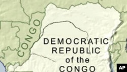 Map of Democratic Republic of Congo