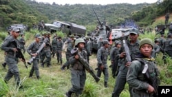 L’armée vénézuélienne à Fort Tiuna, Caracas, Venezuela, 25 août 2017