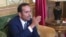 Ministan harkokin wajen kasar Qatar Mohammad ben Abdel Rahman Al Thani yayin da yake magana da manema labarai a Paris ranar 12 juin 2017
