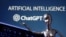 រូបឯកសារ៖ រូបភាព​មួយបង្ហាញ​ស្លាក​យីហោ​ ChatGPT និង​បញ្ញាសប្បនិម្មិត AI កាលពីថ្ងៃទី៤ ខែឧសភា ឆ្នាំ២០២៣។ 