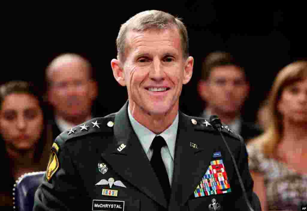 May 11, 2009 -- Defense Secretary Gates replaces the top U.S. military commander in Afghanistan, General David McKiernan, with General Stanley McChrystal. Gates said it was time for fresh thinking and fresh eyes on the war in Afghanistan.