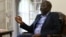 FILE - Zimbabwe's main opposition leader Morgan Tsvangirai stresses a point during an interview with the Associated Press at his home in Harare.