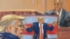 El expresidente de EEUU Donald Trump escucha el testimonio de Robert Browning, exdirectivo de la cadena C-SPAN, en un tribunal de Nueva York, el 30 de abril de 2024.