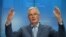 European Union's chief Brexit negotiator Michel Barnier holds a news conference after a General Affairs Council in Brussels, Belgium, Feb. 25, 2020. 