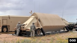 Radar của hệ thống phòng thủ tên lửa THAAD.