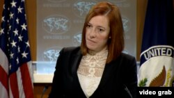 Juru bicara Deplu Amerika Jen Psaki memberikan keterangan mengenai pembicaraan normalisasi AS-Kuba (foto: dok).