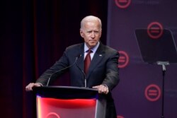 Democratic presidential candidate former Vice President Joe Biden, speaks during the National Urban League Conference, Thursday, July 25, 2019, in Indianapolis.