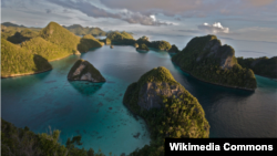 Kawasan perairan Raja Ampat di Papua Barat.