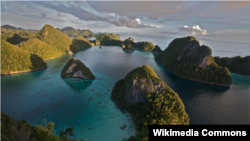 Kawasan perairan Raja Ampat di Papua Barat (foto: Wikipedia).