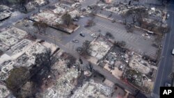 Foto demuestra la devastación causada por los incendios forestales en la isla de Maui, Hawái, el 10 de agosto de 2023.