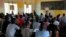 Students attend a class at the Sweswe Primary School after schools reopened following the COVID-19 shutdown in Kyaka II Refugee Settlement, in Kyegegwa District, Uganda, Jan. 11, 2022. 