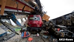 Collision d'un train au portugal.