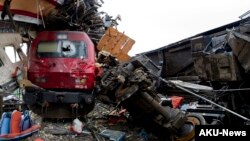 Une collision entre deux trains au Portugal, 22 janvier 2013. (Archives)