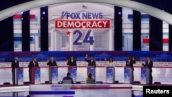 Републиканските кандидати за претседател на САД учествуваа во првата предизборна дебата во Милвоки