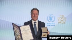 The Nobel Peace Prize, usually given out in grand televised ceremony in the Norwegian capital, Oslo, was reduced to a partially remote affair, with Nobel Committee members in Norway, and WFP Executive Director David Beasley receiving the prize in Rome. 