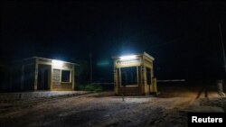 FILE - A general view shows the main gate of the Mageragere Prison where Paul Rusesabagina, was released from, in Nyarugenge, near Kigali, Rwanda March 24, 2023.