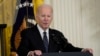 Presiden Joe Biden ketika berbicara dalam sebuah kesempatan di Gedung Putih, Washington, pada 1 Maret 2023. (Foto: AP/Susan Walsh)