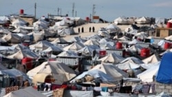 FILE - A general view of al-Hol displacement camp in Hasaka governorate, Syria, April 1, 2019.