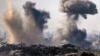 A picture taken from Israel's southern city of Sderot shows smoke rising during Israeli bombardment of the Gaza Strip on October 31, 2023, amid ongoing battles between Israel and the Palestinian Hamas movement. (Photo by FADEL SENNA / AFP)