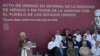 Presiden Meksiko Andres Manuel Lopez Obrador dalam rally di Tijuana, Meksiko, 8 Juni 2019.