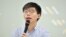 香港眾志秘書長、前學生領袖黃之鋒9月3日在台灣出席新聞發佈會。