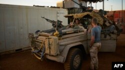 Des soldats de la Minusma contingentés à leur base à Gao, 29 novembre 2017.