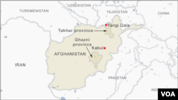 Ghazni and Takhar provinces