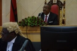President Peter Mutharika addresses Malawi Parliament, June 21, 2019. (L Masina/VOA)