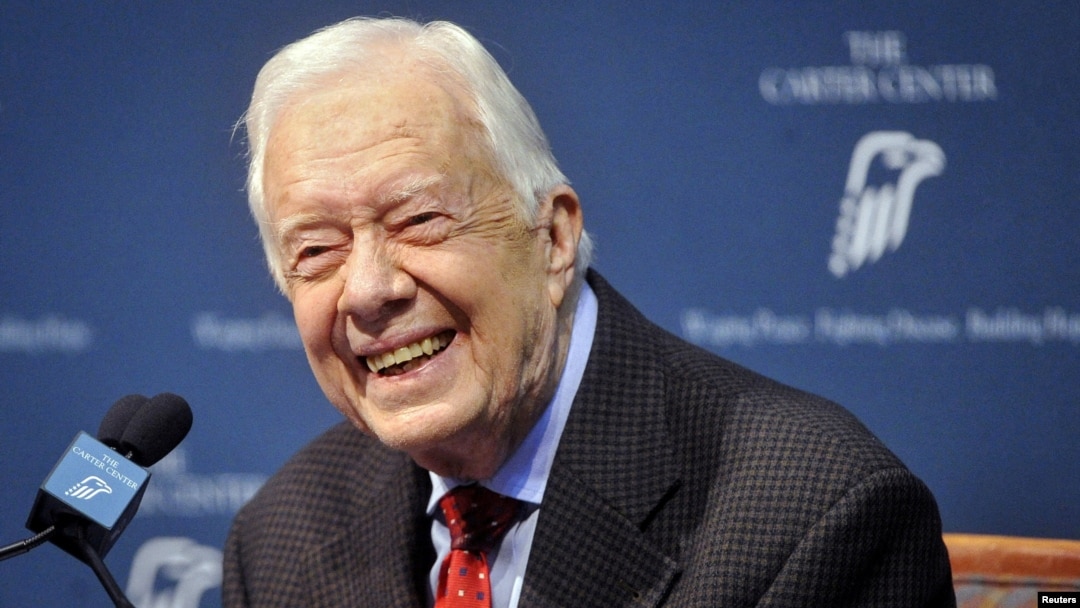 Mantan Presiden Jimmy Carter (foto: dok). Carter yang kini berusia 98 tahun, adalah presiden Amerika dengan umur terpanjang. 