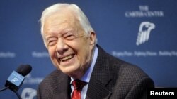 Mantan Presiden Jimmy Carter (foto: dok). Carter yang kini berusia 98 tahun, adalah presiden Amerika dengan umur terpanjang. 