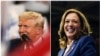 Kombinasi foto yang menunjukkan kandidat presiden dari Partai Republik, Donald Trump, dan kandidat presiden dari Partai Demokrat sekaligus wakil presiden AS, Kamala Harris. (Foto: Reuters/Umit Bektas/Elizabeth Frantz)