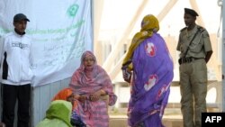 Des Mauritaniennes lors de l'élection présidentielle, à Nouakchott, le 21 juin 2014.