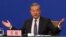 Chinese Foreign Minister Wang Yi speaks during a press conference on the sideline of the National People's Congress in Beijing, March 7, 2025. 