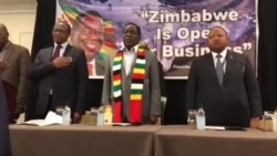 Zimbabweans in New York Sing National Anthem at Meeting with President