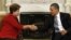 Los presidentes Dilma Rousseff de Brasil y Barack Obama de Estados Unidos, en la Casa Blanca, este lunes 9 de abril.