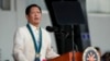 Presiden Filipina Ferdinand Marcos Jr memberi kata sambutan dalam peringatan ulang tahun ke-89 Angkatan Bersenjata Filipina di Kamp Aguinaldo, Quezon City, Filipina, 20 Desember 2024. (Foto: Aaron Favila/AP Photo)