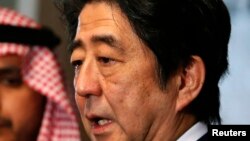 日本首相安倍晉三(資料圖片)