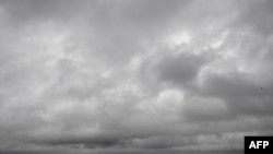 Storm clouds of the approaching Cyclone Bulbul are pictured from Kakdwip in India's West Bengal state, Nov. 9, 2019.