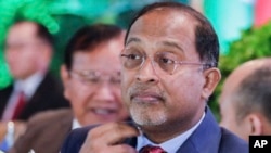 FILE - Malaysian's Zambry Abdul Kadir is shown at the 56th Association of Southeast Asian Nations (ASEAN) Foreign Ministers' Meeting in Jakarta, Indonesia, July 12, 2023.